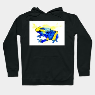 Dendrobates Tinctorius "Tumucumaque" Dart Frog Watercolor Hoodie